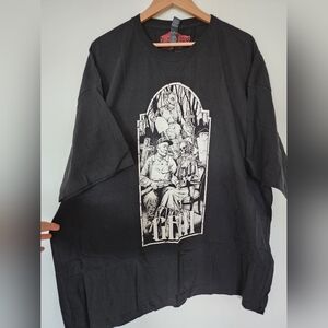NWOT Gein Black Graphic T-Shirt, 4XL, Cotton